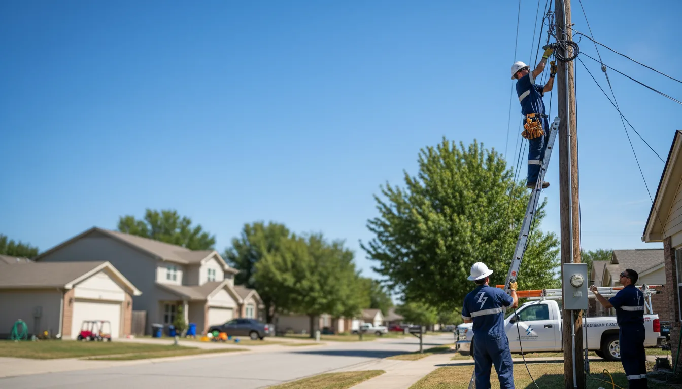 Residential electrician providing installation services in Essex, MO